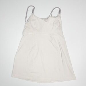 Lululemon Light Ivory Dress Workout Athletic Open Back‎ Size 8 - Minor Flaw